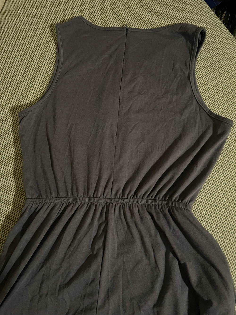 Sleeveless Dark Gray Jumpsuit with Elastic Waist #162 - Picture 10 of 16